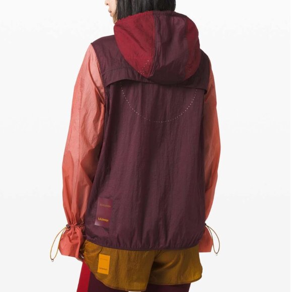 Rare! Lululemon Garnet / Coral / Break New Ground 1/2 Zip *Roksanda | Size XS - Picture 3 of 11